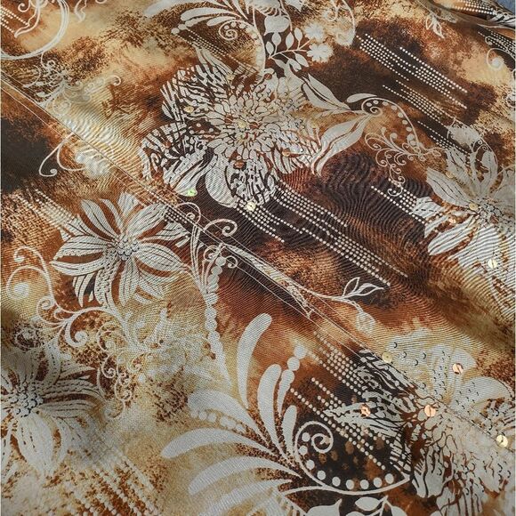 Chico's Silk Blend Animal Print Blazer Large - Picture 9 of 15